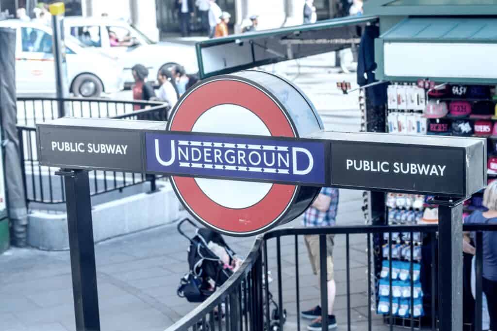 An Underground station entrance